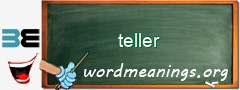 WordMeaning blackboard for teller